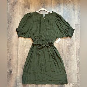Anthropologie green dress with tags